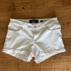 White Hollister Jean Shorts